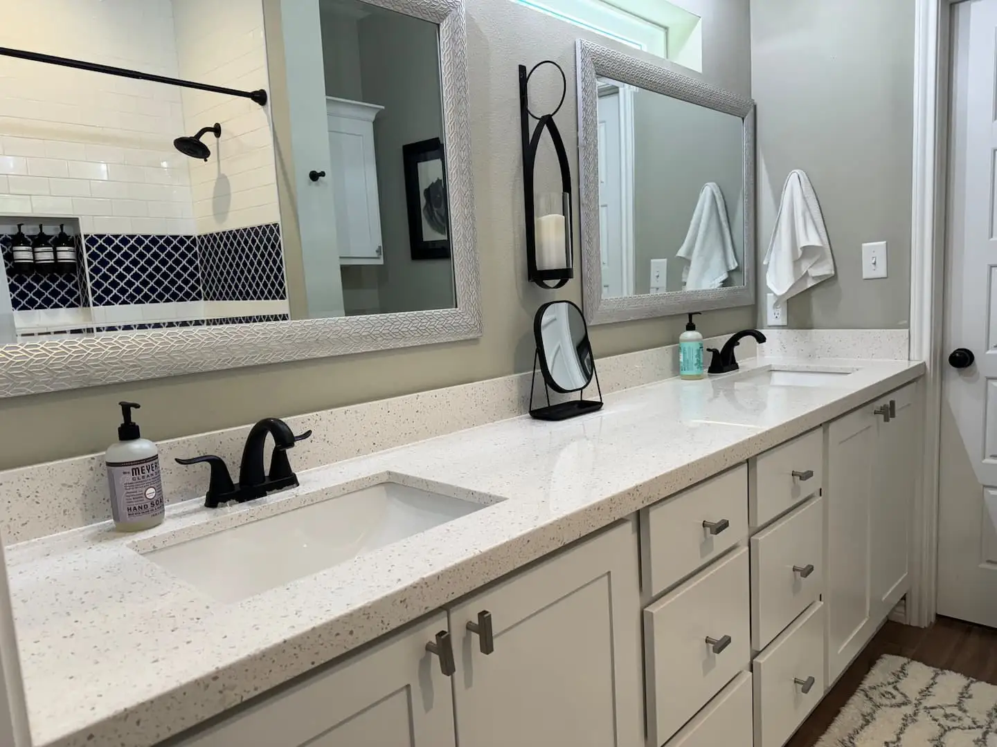 Bathroom with double vanity