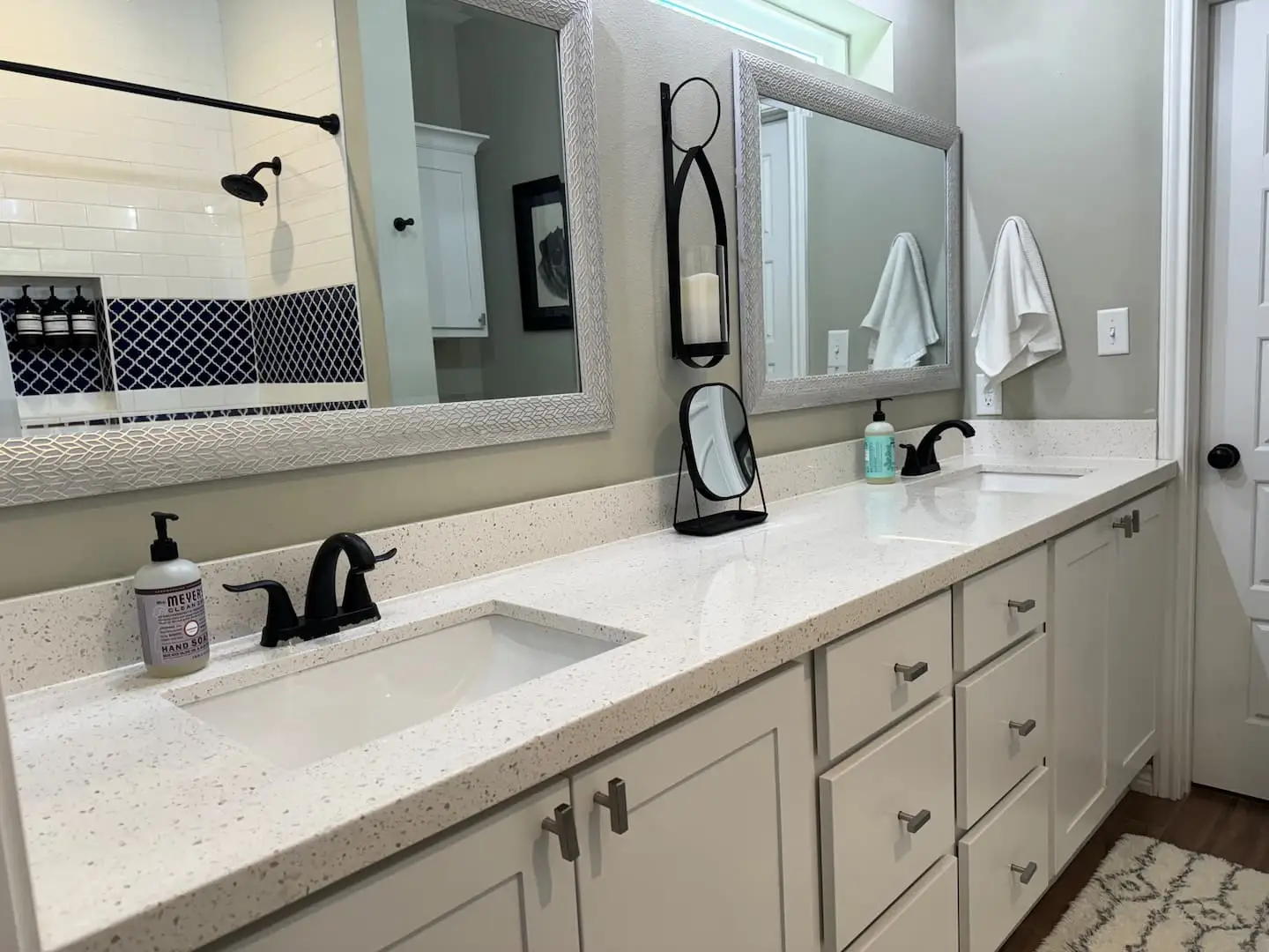 Bathroom with double vanity