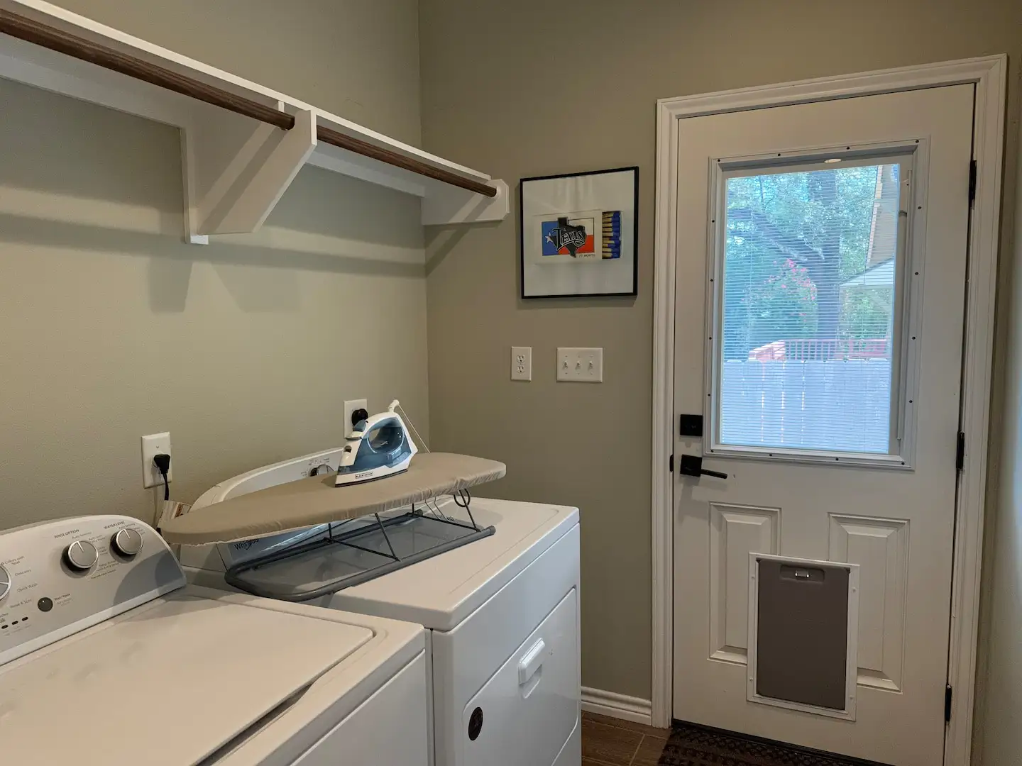 Laundry room with washer and dryer
